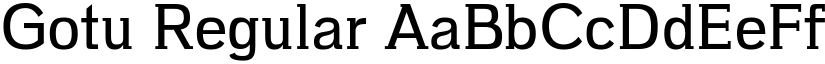 Gotu Regular font