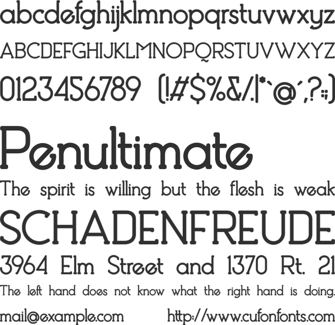 Debock Personal Use font preview