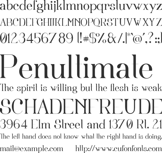 Fortunatus font preview