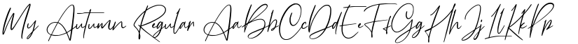 My Autumn Regular font