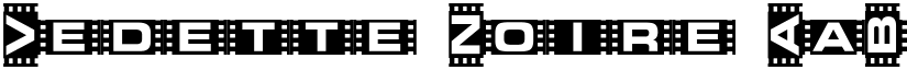 Vedette Noire font