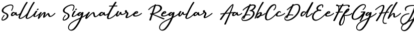 Sallim Signature font download