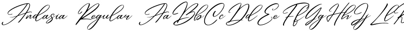 Andasia Regular font
