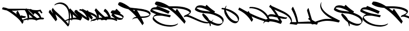 Fat Wandals PERSONAL USE Regular font