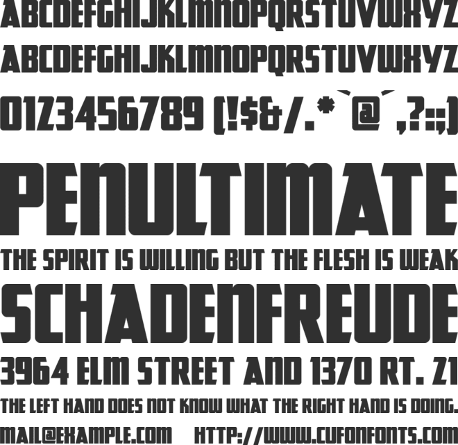 GreatLakes font preview