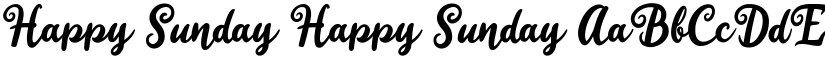Happy Sunday Happy Sunday font
