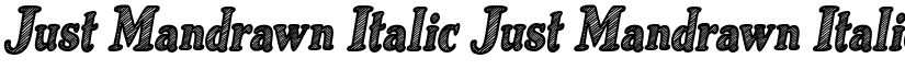 Just Mandrawn Italic Just Mandrawn Italic font