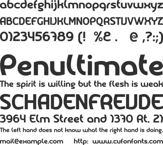 Melody font preview