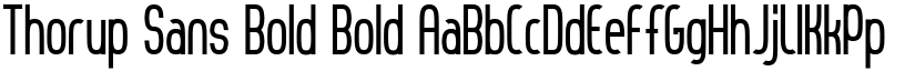 Thorup Sans Bold Bold font