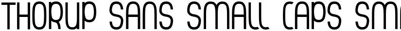 Thorup Sans Small Caps Small Caps font