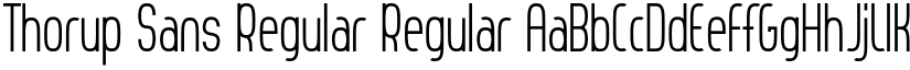 Thorup Sans Regular Regular font