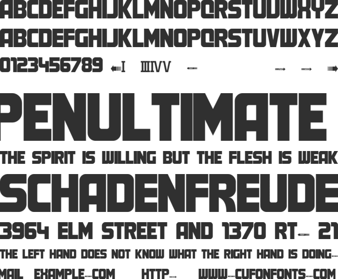Marty font preview