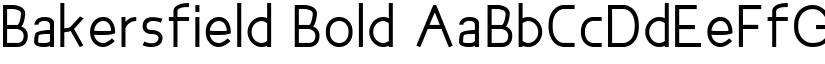Bakersfield Bold font