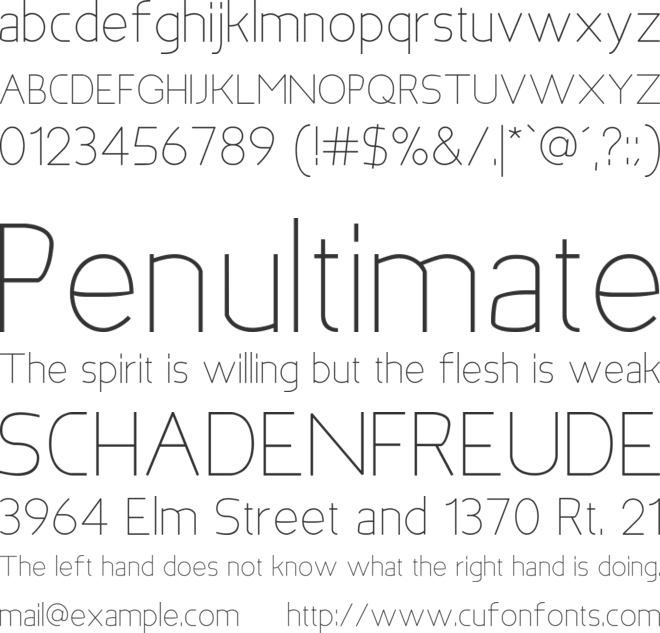 Bakersfield font preview