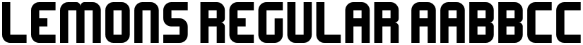 Lemons Regular font