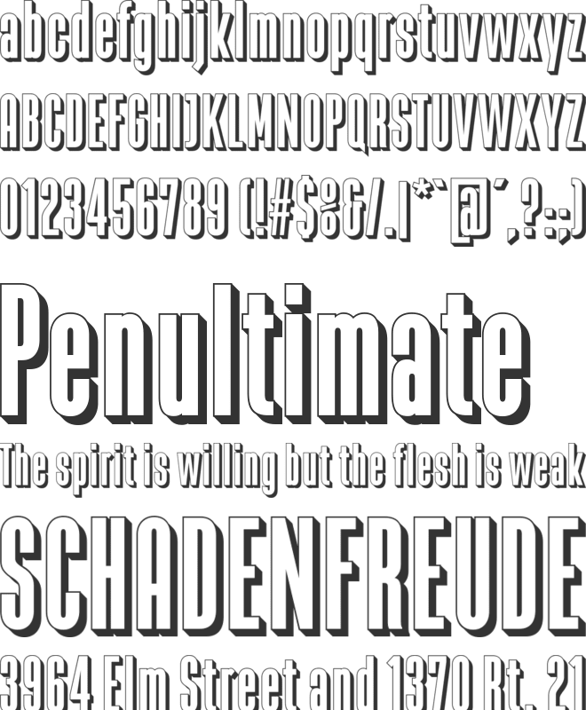 Zacatecas font preview