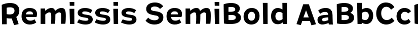 Remissis SemiBold font