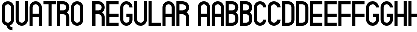 Quatro Regular font