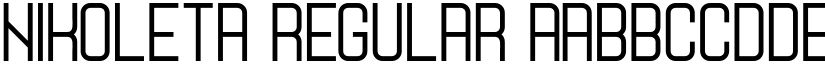 Nikoleta Regular font