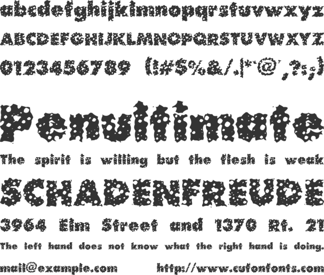 Waterhole font preview