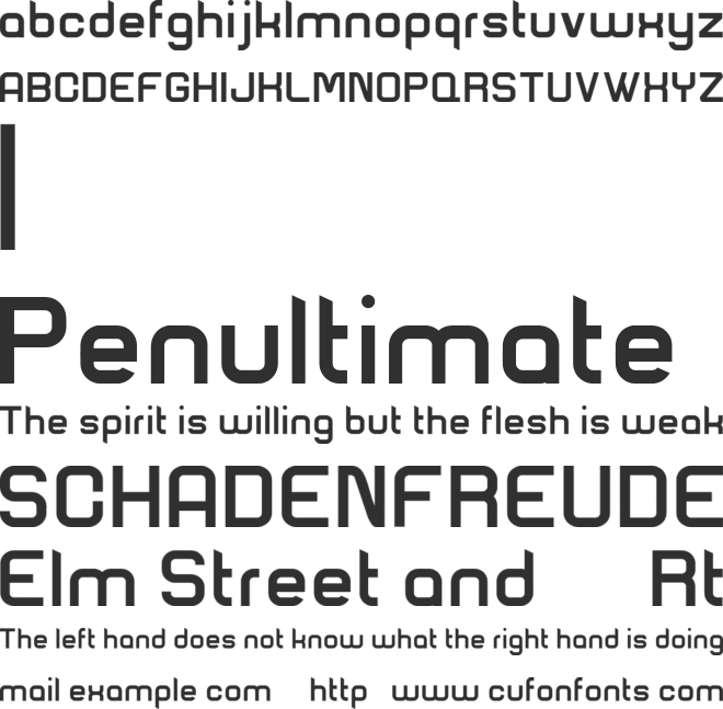 The Shift font preview