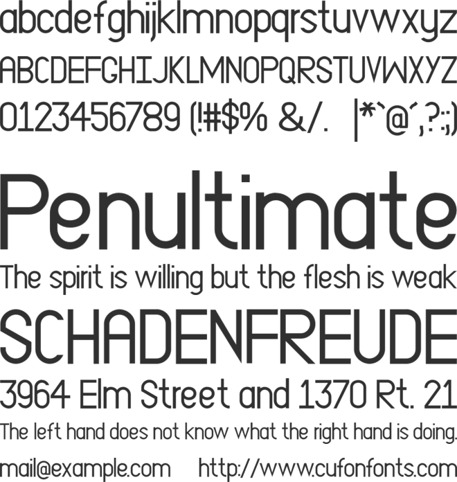 EP Dominate font preview