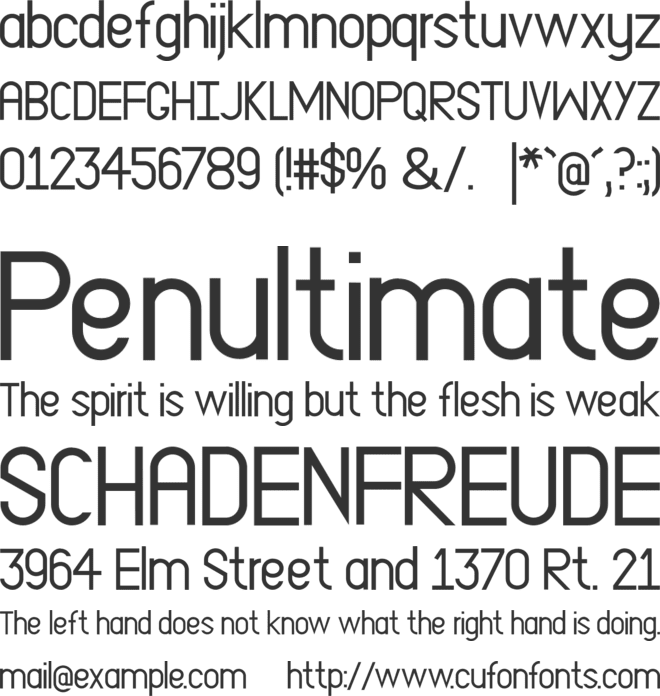 EP Dominate font preview