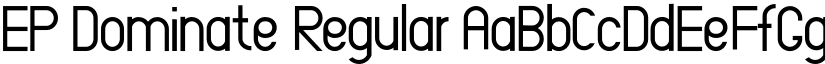 EP Dominate Regular font