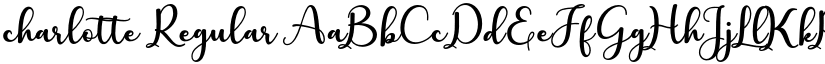 charlotte Regular font