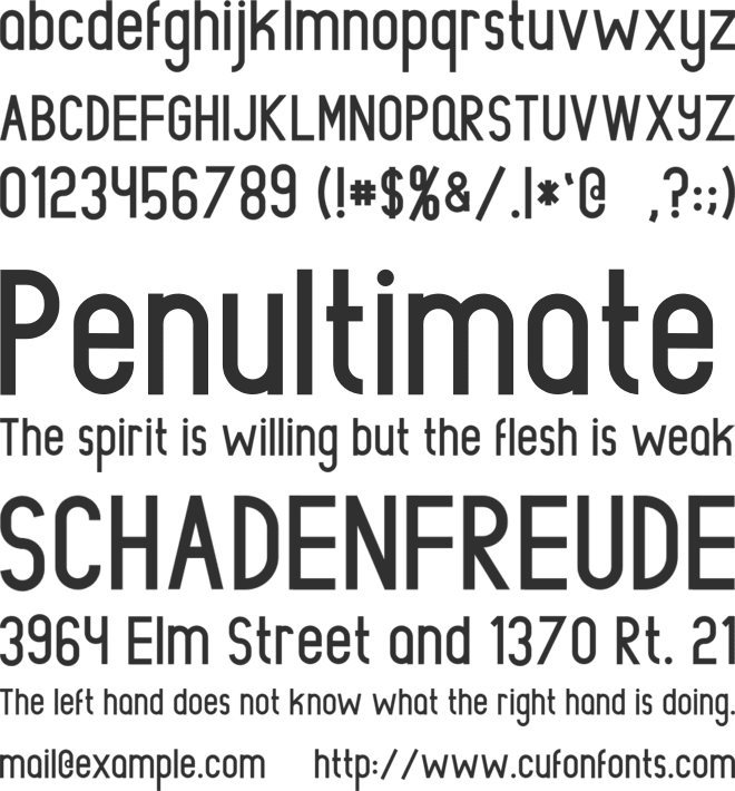 Rowland font preview