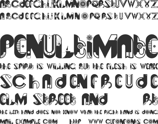 Sundays are Boring font preview