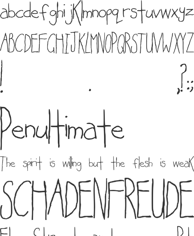 Happy Day font preview