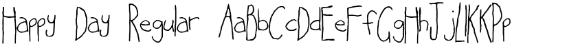 Happy Day Regular font