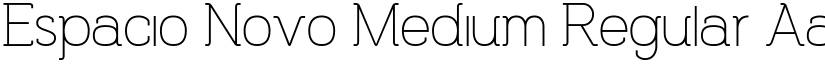 Espacio Novo Medium Regular font