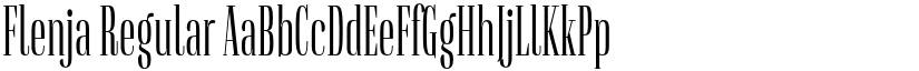 Flenja Regular font