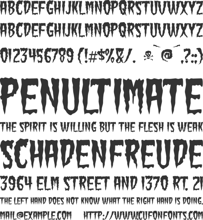 Green Fuz font preview