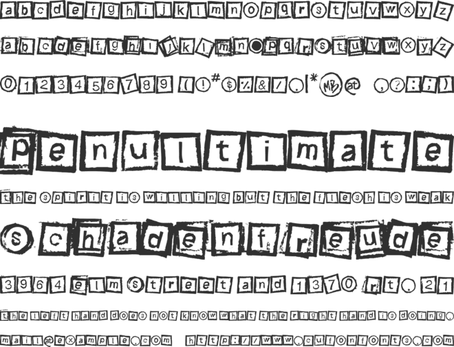 Bloktype font preview