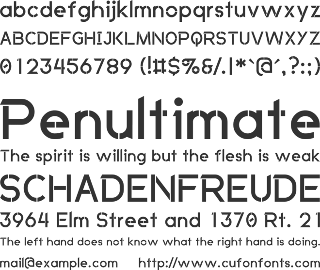 Anklada Novaz font preview