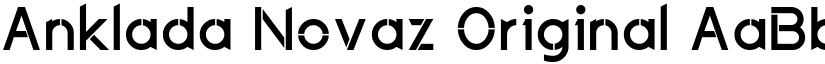 Anklada Novaz Original font