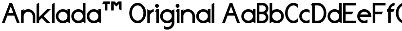Anklada™ Original font