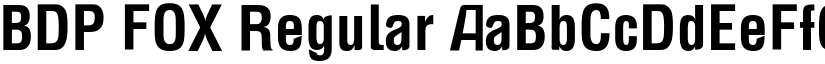 BDP FOX Regular font