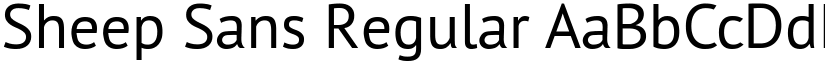 Sheep Sans Regular font