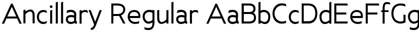 Ancillary Regular font