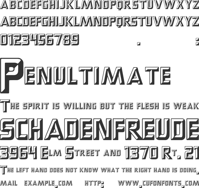 PopUps font preview