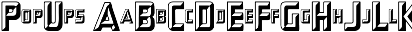 PopUps font download
