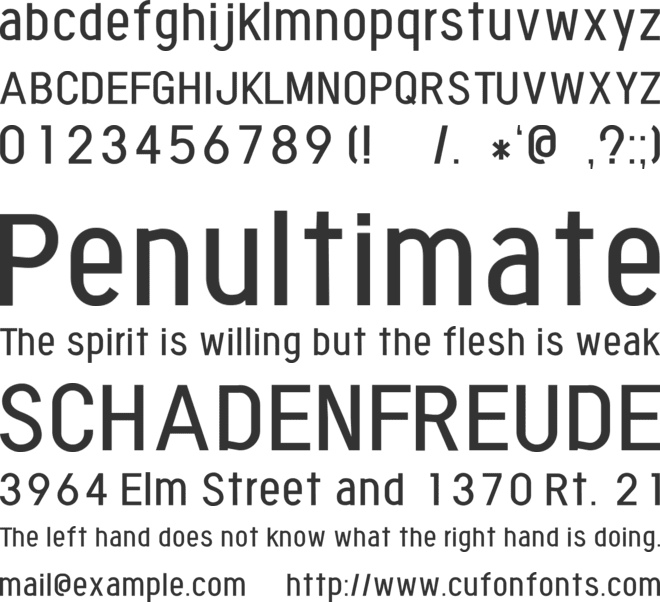 fontopoNEUTRAL font preview