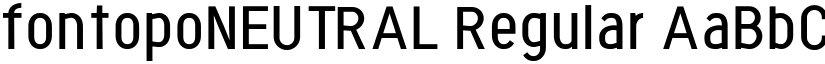 fontopoNEUTRAL Regular font