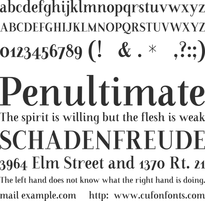 Farewell Angelina Sample font preview