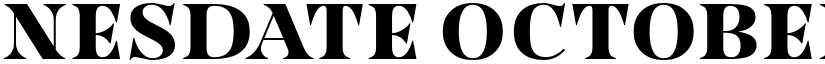 Nesdate October Ten Regular font
