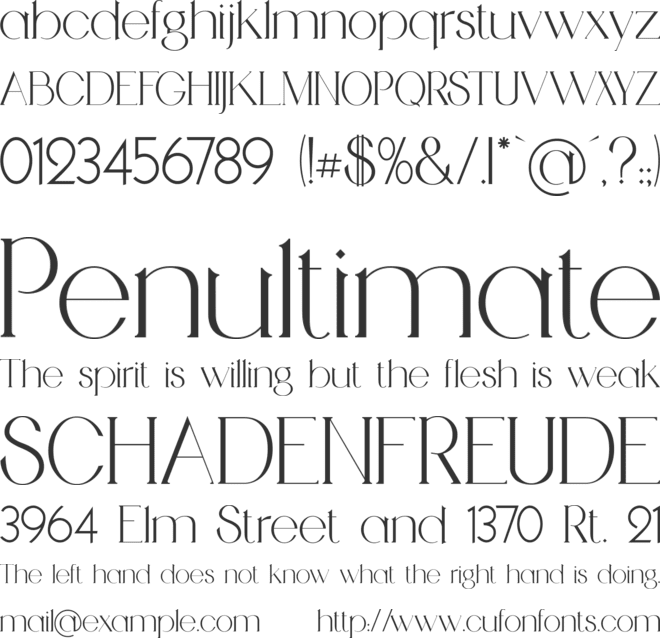 Medhurst font preview